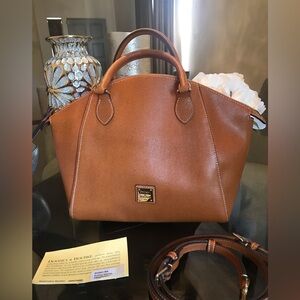 Gorgeous Dooney & Burke Sydney Satchel made of sturdy saffiano leather! New!